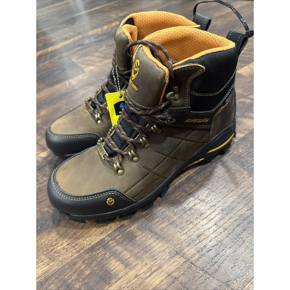 Sureway N629-WP Work Boots Men’s 12 Leather Waterproof Slip-Resistant New